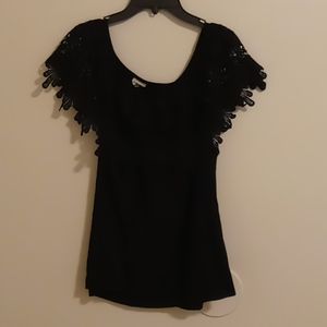 Lacy off the shoulder blouse